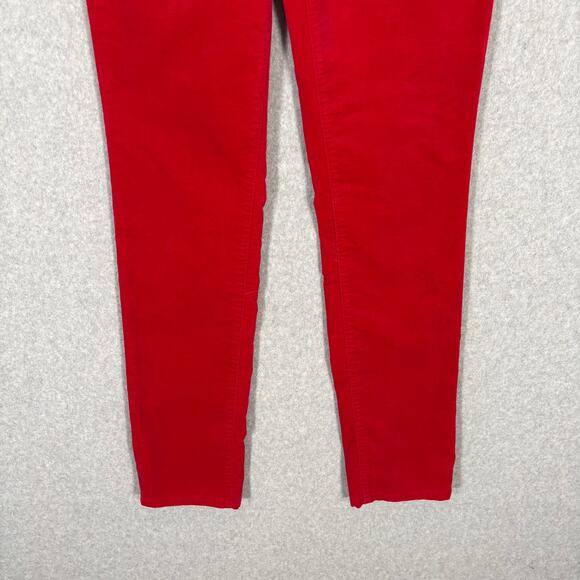 Talbots Pants 2T Red Velvet Heritage Cherry Academia Career Office Twee Nautical - Picture 3 of 9